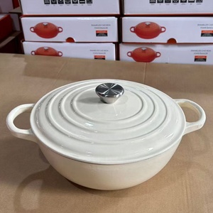 Olla de <span class=keywords><strong>Hierro</strong></span> <span class=keywords><strong>Fundido</strong></span> Premium Health de 26 cm, Antiadherente, Esmaltada, con Doble Asa, Olla de <span class=keywords><strong>Hierro</strong></span> <span class=keywords><strong>Fundido</strong></span> Comercial - Product Image 4