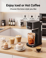 Machine à café automatique programmable 24 heures, à portion individuelle, avec rappel de nettoyage automatique, cafetière électrique intelligente à filtre 16