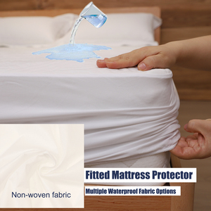 Protector de Colchón Impermeable, No Tejido, Económico, Color Blanco, Ajustable, Venta al Por Mayor HFW - Product Image 1