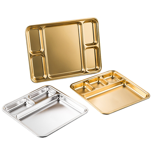 Teglia da forno ristorante in acciaio inossidabile vassoio da portata ristorazione SUS304 porta alimenti rettangolare in acciaio inossidabile - Product Image 1