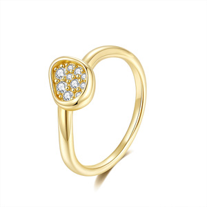 2026 Niche Irregular Heart Paved Stone S925 Sterling <b>Silver</b> Moissanite Open <b>Adjustable</b> Luxury Versatile Finger <b>Ring</b> For Women - Product Image 1