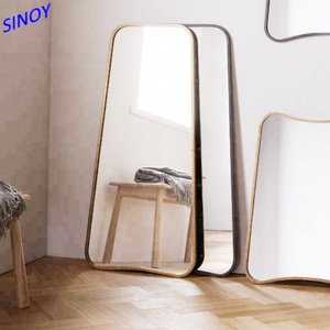 Hot Overseas Sale Custom Gold <b>Black</b> <b>Large</b> Big Long Metal <b>Framed</b> Dressing Full Length Floor Stand Arch Wall Mirror Espejo Spiegel - Product Image 4