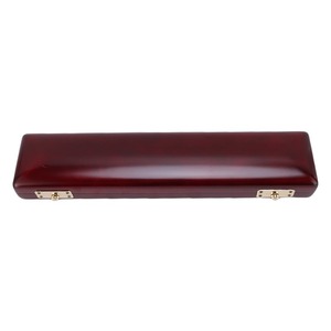 Étui de rangement pour <span class=keywords><strong>flûte</strong></span> <span class=keywords><strong>à</strong></span> 17 trous, boîte de protection en <span class=keywords><strong>bois</strong></span> pour <span class=keywords><strong>flûte</strong></span>, doublure en velours doux, boucle coulissante - Product Image 1