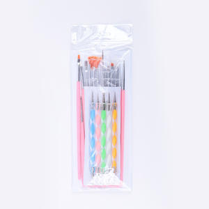 נייל אמנות 20 סטי אור טיפול מברשת צבוע נקודת תרגיל מברשות 15 אבקת מוטות + 5 בורג מוט נקודת מברשות - Product Image 4