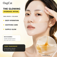 Masque facial au collagène bio marque privée, solution de sécrétion d'escargot, acide kojique, collagène hydratant et nourrissant, soins de la peau