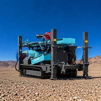 Machine de forage de puits d'eau sur chenilles, équipement complet, diesel, 300m 500m, pour forage de puits profonds