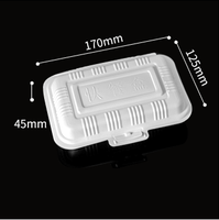 Boîtes à emporter avec couvercle à charnière à clapet Mfpp avec logo personnalisé Conteneur à déjeuner à emporter Récipient alimentaire jetable en plastique pour restaurant