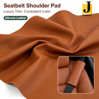 Housse de ceinture de sécurité en cuir silicone écologique Jemery, cuir végétalien extensible métallisé, non toxique, inodore, toucher doux