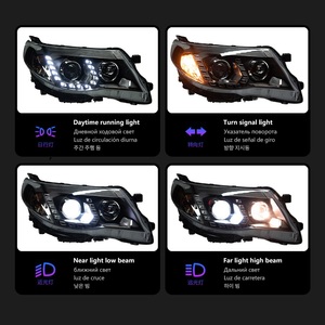 Compatible 2008-2012 for Forester Front Headlight Assembly Retrofit Kit 6000K LED Tear Design DRL Bi-Lens <b>Projector</b> <b>Lights</b> 12v L - Product Image 5