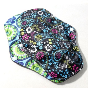 A02 assorbenti in tessuto periodo mestruale assorbenti riutilizzabili assorbenti igienici lavabili dimensioni M uso quotidiano colore misto 5 pz/set + 1 sacchetto - Product Image 6