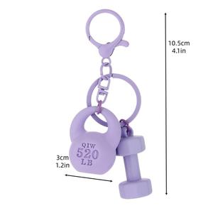 Équipement de musculation en gros, haltères, <span class=keywords><strong>mini</strong></span> haltères en caoutchouc, ensemble de <span class=keywords><strong>mini</strong></span> haltères, porte-clés, haltère, porte-clés, charme pour sac, homme, femme - Product Image 6