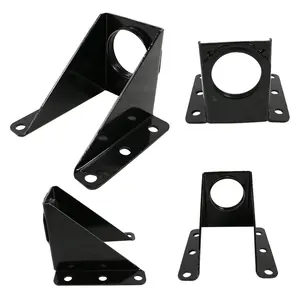 OEM Fabrication Stainless Steel Stamp Black Painting Bracket Sheet Metal Stamping Parts