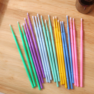 Brosse à cils individuelle colorée professionnelle jetable pour extensions de cils, outil de maquillage pour retirer les cotons-tiges - Product Image 5