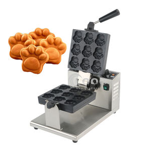 Commercial Cat Paw Shape Waffle <strong>Maker</strong> Machine <strong>Electric</strong> <strong>Mini</strong> Waffle <strong>Maker</strong> Wholesale Price WITH Removable Pan - Product Image 1