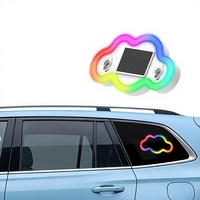 Lumière d'ambiance pour vitre arrière de voiture, effet nuage irisé, dégradé respirant sept couleurs, stroboscope, modes multiples, modification de l'atmosphère intérieure