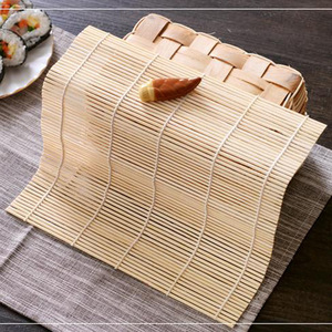 Utensilios para hacer sushi: tapete de bambú para enrollar sushi, tapete para sushi, tapete para rollos de arroz con algas, tapete blanco para sushi, rollo de arroz con algas, bambú - Product Image 3