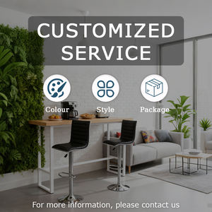 Tabouret de <span class=keywords><strong>bar</strong></span> moderne pour îlot de cuisine avec dossier rayé, hauteur réglable par vérin à gaz, support lombaire et rotation à 360° - Product Image 6