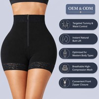 Body gainant amincissant intégral pour femme avec fermeture éclair et sangles, en polyester, effet ventre plat
