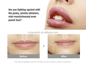 Épilateur électrique portable pour femmes, lumière LED, tondeuse rotative indolore pour les lèvres, la moustache, les pattes de singe, appareil de beauté - Product Image 5