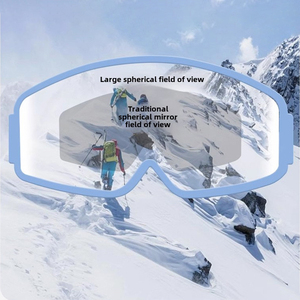Lunettes de <span class=keywords><strong>ski</strong></span> anti-buée haute définition à double couche pour enfants OTG à la mode UV400 lunettes coupe-vent extérieures - Product Image 4