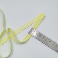 Sous-vêtements pour femmes, ruban élastique jaune pour sacs, motif sergé, polyester, nylon, couleur unie, sangle extensible