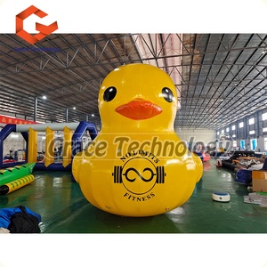 Modèles de canards jaunes gonflables géants, décoration de ballons, canard en caoutchouc gonflable pour la flottaison dans l'eau - Product Image 5