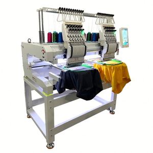 Machine à tricoter électronique industrielle à 2 têtes, 12/15 aiguilles, pour non-tissés, fibres, dentelle et chenille, prix abordable - Product Image 5