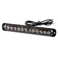 Luces estroboscópicas LED de emergencia para coche, faro de luz de advertencia de 12V y 24V, color naranja, amarillo y ámbar, para DRL