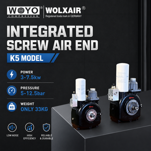 Compresseur d'<span class=keywords><strong>air</strong></span> à vis rotatif embarqué WOLXAIR 5-11kW - Tête de compresseur compacte - Garantie 1 an - Montage sur véhicule pour la lutte contre les incendies - Product Image 2