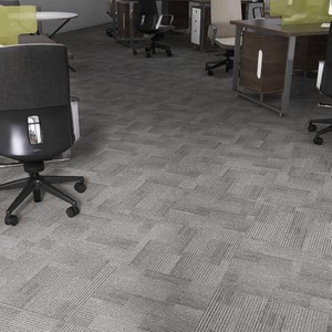 Thương mại vuông Thảm 50x50 PVC ủng hộ <span class=keywords><strong>underlay</strong></span> sàn phòng ngủ sang trọng văn phòng Nylon gạch thảm - Product Image 5