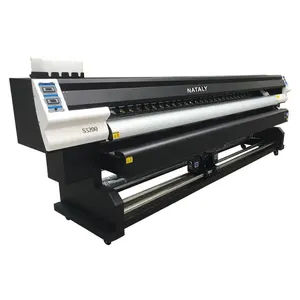 Inkjet Digital Printer vinil 3.2m empat I3200e1 Printhead Eco Solvent mesin untuk mobil Flex Banner