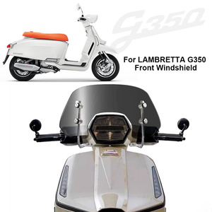 Moto adatto per <span class=keywords><strong>LAMBRETTA</strong></span> G350 modifica <span class=keywords><strong>parabrezza</strong></span> anteriore con accessori <span class=keywords><strong>parabrezza</strong></span> trasparente alto e spesso - Product Image 1