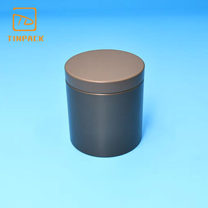 Lata redonda impresa personalizada de grado alimenticio para paquete de suplementos de té y café Matcha - Product Image 1