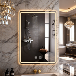 Venta Directa de Fábrica, Accesorios de <span class=keywords><strong>Baño</strong></span>, <span class=keywords><strong>Espejo</strong></span> de <span class=keywords><strong>Baño</strong></span> LED Inteligente, <span class=keywords><strong>Espejo</strong></span> de Pared sin Marco con Función Antivaho y Regulable, OEM/ODM - Product Image 1