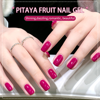 OEM 5ml Dragon Fruit Color Prune Sauce Vernis à ongles en gel UV en conserve avec logo Purple Gel Polish Series