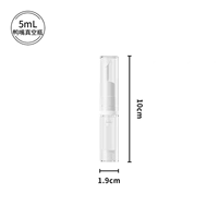 Flacon PET sans air pour soins des yeux 5ml/10ml/15ml Mini pompe à vide pour crème pour les yeux, sérum, shampoing, lotion et emballage de soins de la peau