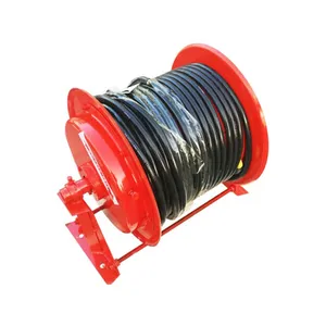 high quality 20m -110m red color automatic retractable cable reel for overhead crane