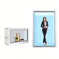 Armoire d'animation interactive holographique 3D AI, angle de vision de 178 degrés, Holobox de bureau, holographique OEM 16:9 21,5 pouces