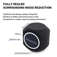 Filtre anti-vent pour microphone de studio Gooermi PF1 de haute qualité, filtre acoustique et anti-bruit pour l'enregistrement et la parole