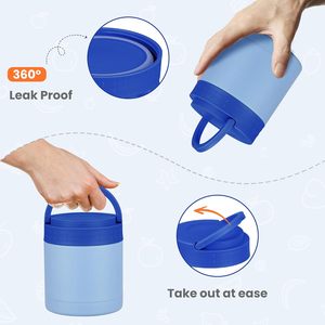 Reusable Vacuum Hot Keep Thermal Soup <b>Insulated</b> Food Jar Stainless Steel <b>Lunch</b> <b>Box</b> Food Container - Product Image 3