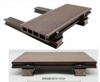 Techniques brossées de terrasse de piscine en composite extérieur écologique WPC pour bateau marin Yacht terrasse en teck synthétique/PVC