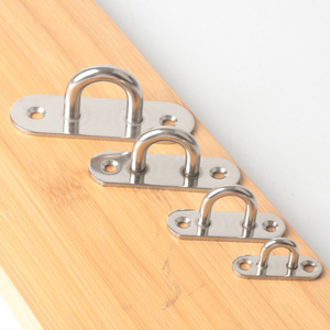 Plaque ovale marine en acier inoxydable en forme de U pour fixation sur pont de <span class=keywords><strong>bateau</strong></span> - Product Image 1