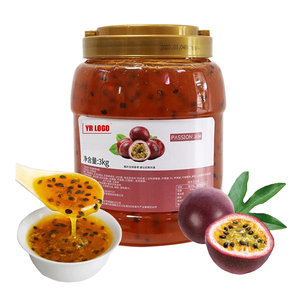 Mermelada de Maracuyá de Alta Calidad para Tiendas de Té de Burbujas, 3 kg, 6 Frascos por Caja, Lista para Consumir, Ingrediente de Alta Calidad, Venta al por Mayor - Product Image 3