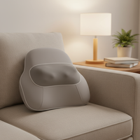 Oreiller de massage chauffant COSMO électrique Shiatsu pour le cou, le dos et la colonne cervicale, ergonomique, pour le sommeil et les voyages, avec fonction pétrissante
