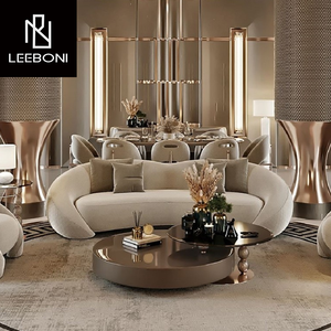 Boca thiết kế mới nhất phòng khách trung tâm bảng thiết lập thép không gỉ hiện đại Bàn cà phê vòng sang trọng trung tâm Bàn cà phê - Product Image 2