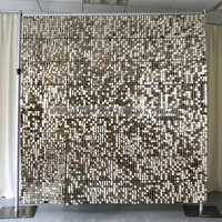 Panneaux muraux en PVC à paillettes scintillantes activées par le vent décoratifs SL210712-1 pour la décoration de fond de mariage