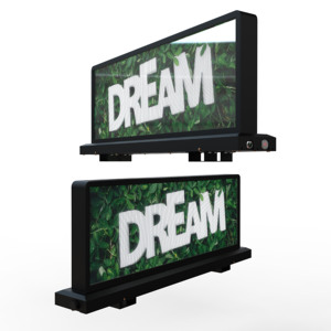 Écran d'affichage LED Ultra-mince double face Taxi CarTop P5 écran de publicité extérieure polychrome avec indice d'étanchéité IP65 - Product Image 1