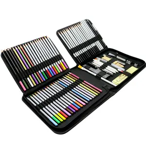 Bview Art Supplies Drawing Kit Großhandel 84 PCS Professional Art Sets Skizze Zeichnung Bleistift Set für Künstler Skizzieren