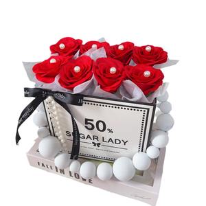 Caja de Regalo de Rosas Ecológica de Alta Gama para el Día de San Valentín y el Año Nuevo Chino con Flores de Jabón Realistas, Regalo de Cumpleaños para Niñas - Product Image 5