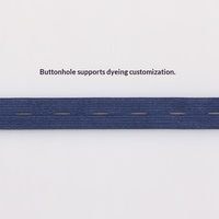 Bande élastique en maille polyester rayée à œillets, 1,5-3 cm, réglable, pour vêtements, en rouleau, en stock, source usine